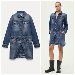 ZARA ZW DENIM DRESS